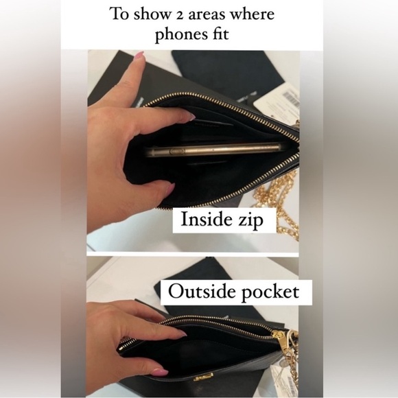 YSL monogram black wallet on chain - Picture 16 of 16